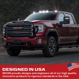 GMC & Chevy 20-26 (4th Gen) Heavy-Duty (3-Piece Set) Cab Roof Light Set 2-Way Front & Rear Facing Ultra High-Power White LEDs - (ATTN: This cab light kit replaces Factory/OEM installed cab roof lights) - Multiple Lens
