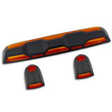 RECON - GMC & Chevy 20-26 (4th Gen) Heavy-Duty 3-Pc Cab Roof Light Set 2-Way Front & Rear Facing Ultra High-Power LED (ATTN: For models that DID NOT come with factory cab roof lights) - Multiple Options