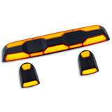 RECON - GMC & Chevy 20-26 (4th Gen) Heavy-Duty 3-Pc Cab Roof Light Set 2-Way Front & Rear Facing Ultra High-Power LED (ATTN: For models that DID NOT come with factory cab roof lights) - Multiple Options