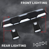 RECON - GMC & Chevy 20-26 (4th Gen) Heavy-Duty 3-Pc Cab Roof Light Set 2-Way Front & Rear Facing Ultra High-Power LED (ATTN: For models that DID NOT come with factory cab roof lights) - Multiple Options