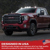 RECON - GMC & Chevy 20-26 (4th Gen) Heavy-Duty 3-Pc Cab Roof Light Set 2-Way Front & Rear Facing Ultra High-Power LED (ATTN: For models that DID NOT come with factory cab roof lights) - Multiple Options