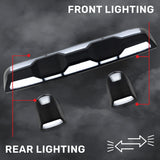 RECON - GMC & Chevy 20-26 (4th Gen) Heavy-Duty 3-Pc Cab Roof Light Set 2-Way Front & Rear Facing Ultra High-Power LED (ATTN: For models that DID NOT come with factory cab roof lights) - Multiple Options