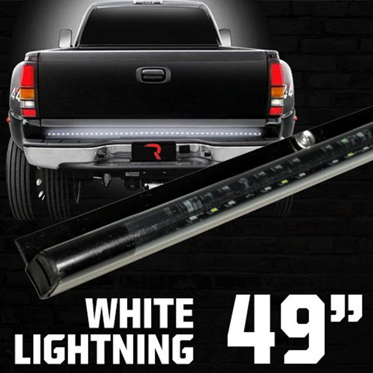 “White Lightning” Tailgate Bar LED Brake Lights Red & LED Reverse Lights White - Multiple Sizes RECON “White Lightning” Tailgate Bar LED Brake Lights Red & LED Reverse Lights White - Multiple Sizes “White Lightning” Tailgate Bar LED Brake Lights Red & LED Reverse Lights White - Multiple Sizes “White Lightning” Tailgate Bar LED Brake Lights Red & LED Reverse Lights White - Multiple Sizes “White Lightning” Tailgate Bar LED Brake Lights Red & LED Reverse Lights White - Multiple Sizes