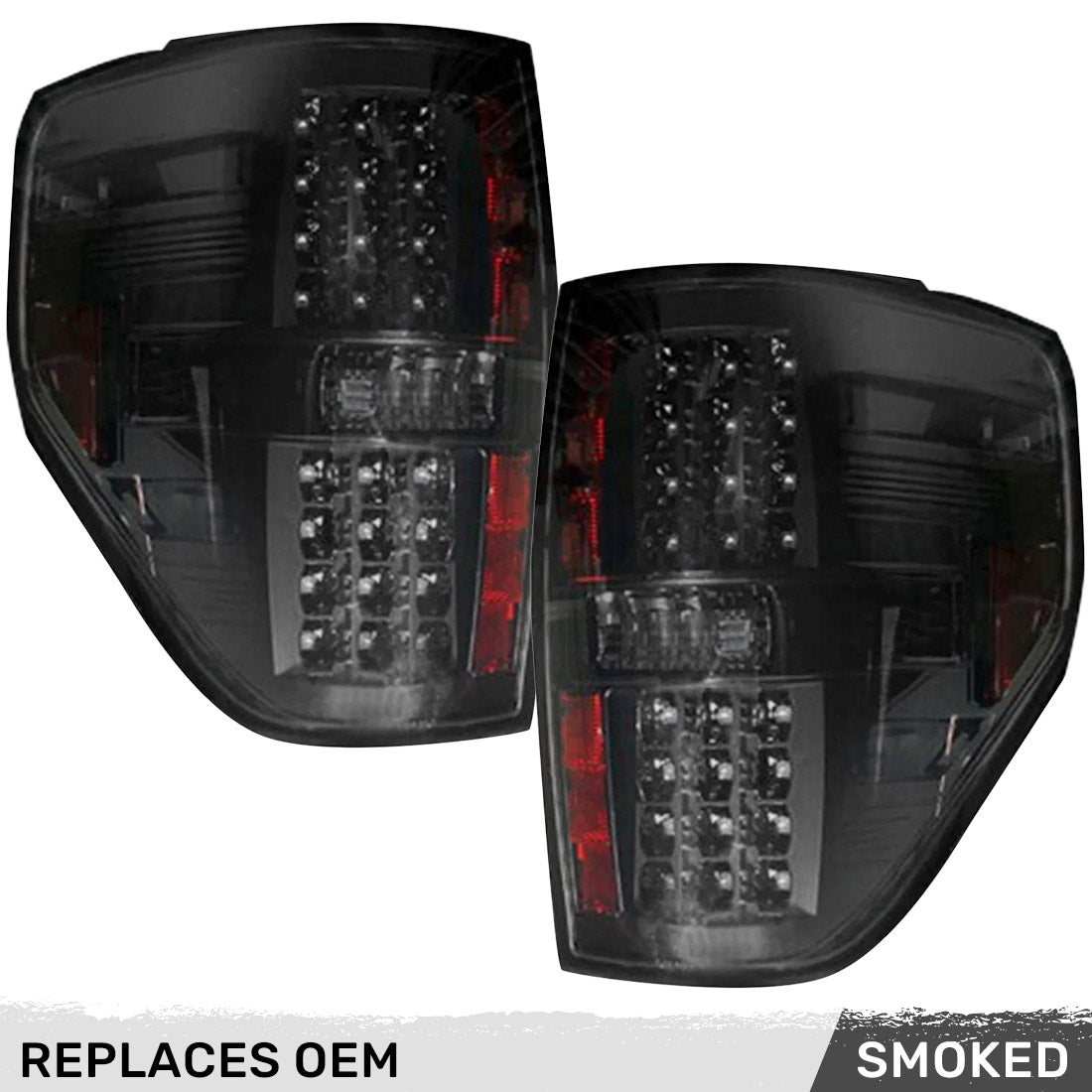 Ford F150 & Raptor 09-14 Ultra Bright LED Tail Lights - Multiple Lens