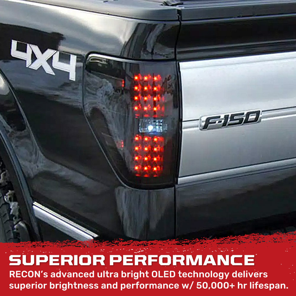 Ford F150 & Raptor 09-14 Ultra Bright LED Tail Lights - Multiple Lens