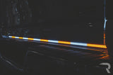 "May Day" High Intensity Dual Row Tailgate Warning Strobing LED Light Bar Amber & White - Multiple Sizes