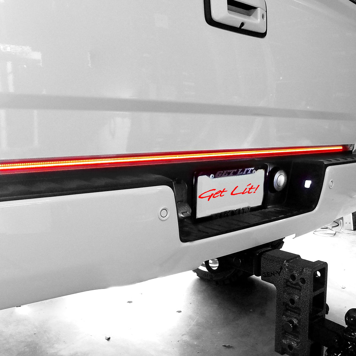 "Dual Row" Tailgate Bar High Power LED Scanning Amber Signals, Brake & Reverse Lights - Multiple Sizes