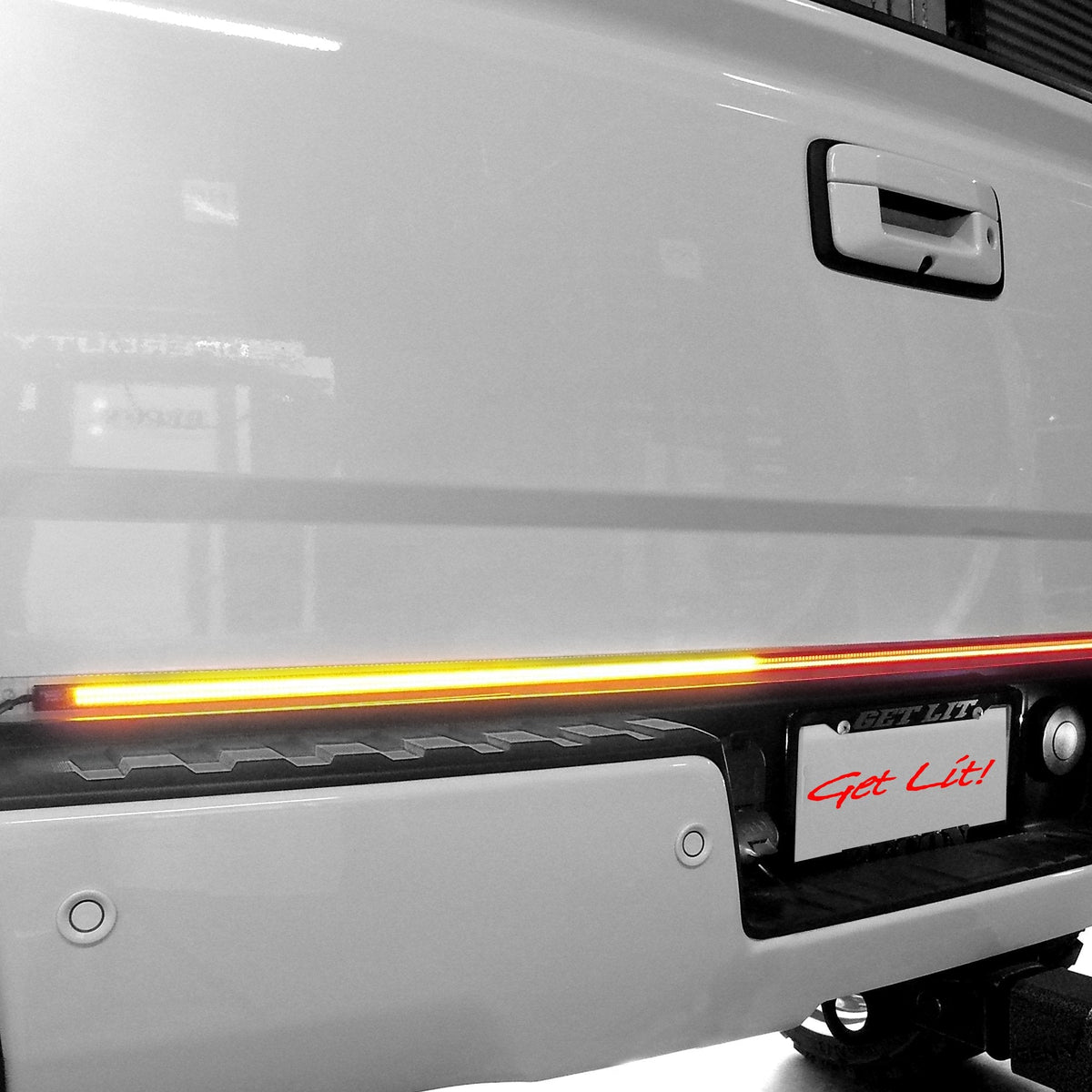 "Dual Row" Tailgate Bar High Power LED Scanning Amber Signals, Brake & Reverse Lights - Multiple Sizes