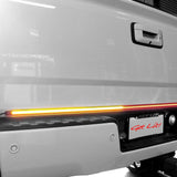 "Dual Row" Tailgate Bar High Power LED Scanning Amber Signals, Brake & Reverse Lights - Multiple Sizes