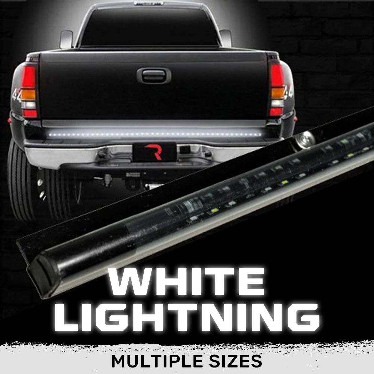 “White Lightning” Tailgate Bar LED Brake Lights Red & LED Reverse Lights White - Multiple Sizes RECON “White Lightning” Tailgate Bar LED Brake Lights Red & LED Reverse Lights White - Multiple Sizes “White Lightning” Tailgate Bar LED Brake Lights Red & LED Reverse Lights White - Multiple Sizes “White Lightning” Tailgate Bar LED Brake Lights Red & LED Reverse Lights White - Multiple Sizes “White Lightning” Tailgate Bar LED Brake Lights Red & LED Reverse Lights White - Multiple Sizes