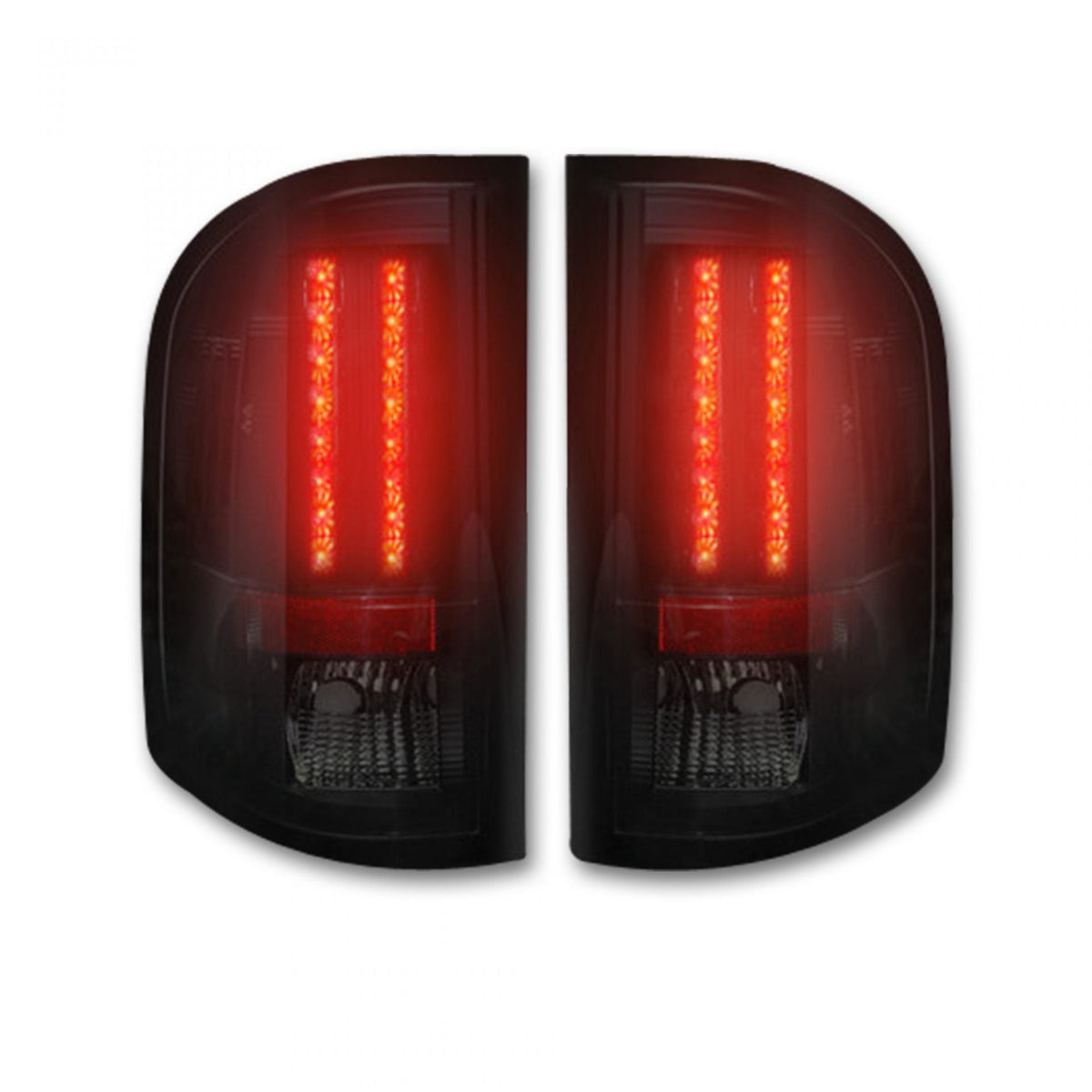 Chevy Silverado (1500, 2500, 3500) Single-Wheel 07-13 Ultra Bright LED Tail Lights - Multiple Lens