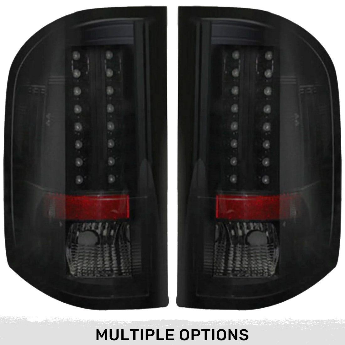 Chevy Silverado (1500, 2500, 3500) Single-Wheel 07-13 Ultra Bright LED Tail Lights - Multiple Lens
