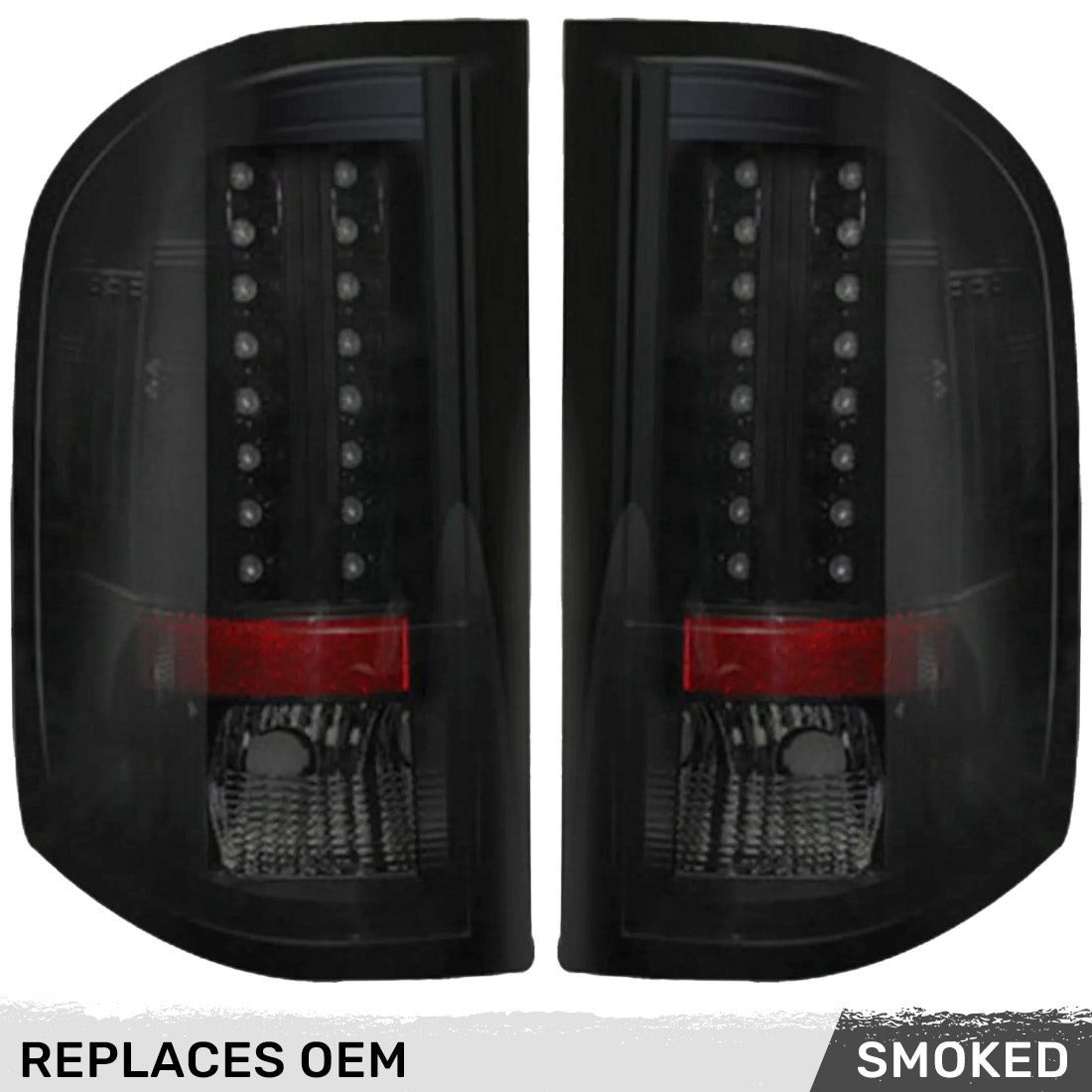 Chevy Silverado (1500, 2500, 3500) Single-Wheel 07-13 Ultra Bright LED Tail Lights - Multiple Lens