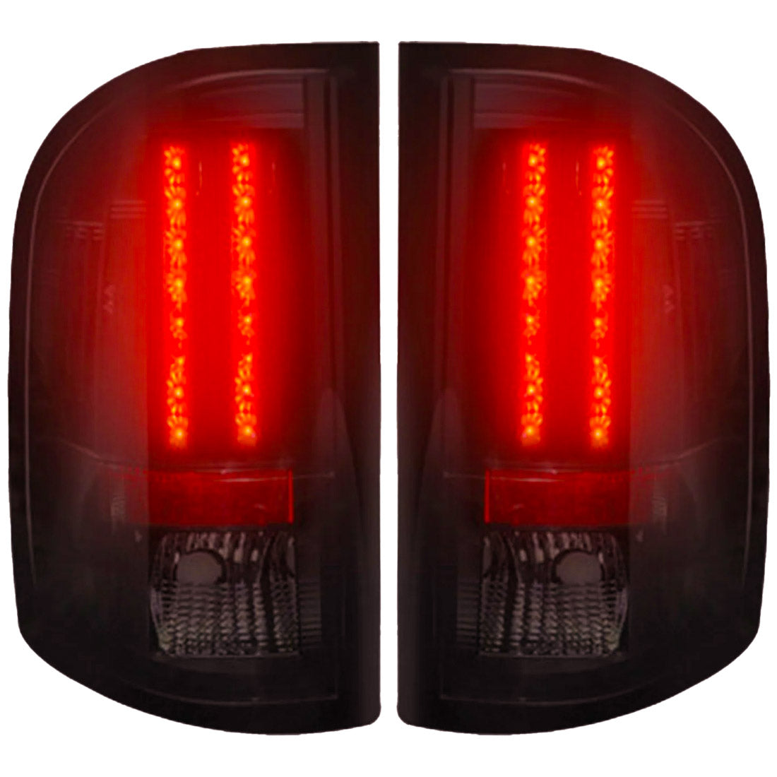 Chevy Silverado (1500, 2500, 3500) Single-Wheel 07-13 Ultra Bright LED Tail Lights - Multiple Lens