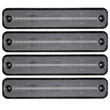 Hummer H2 02-10 Front & Rear LED Fender Lights 4 Piece Kit - Clear Lens with Red & Amber LEDs