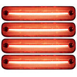 Hummer H2 02-10 Front & Rear LED Fender Lights 4 Piece Kit - Clear Lens with Red & Amber LEDs
