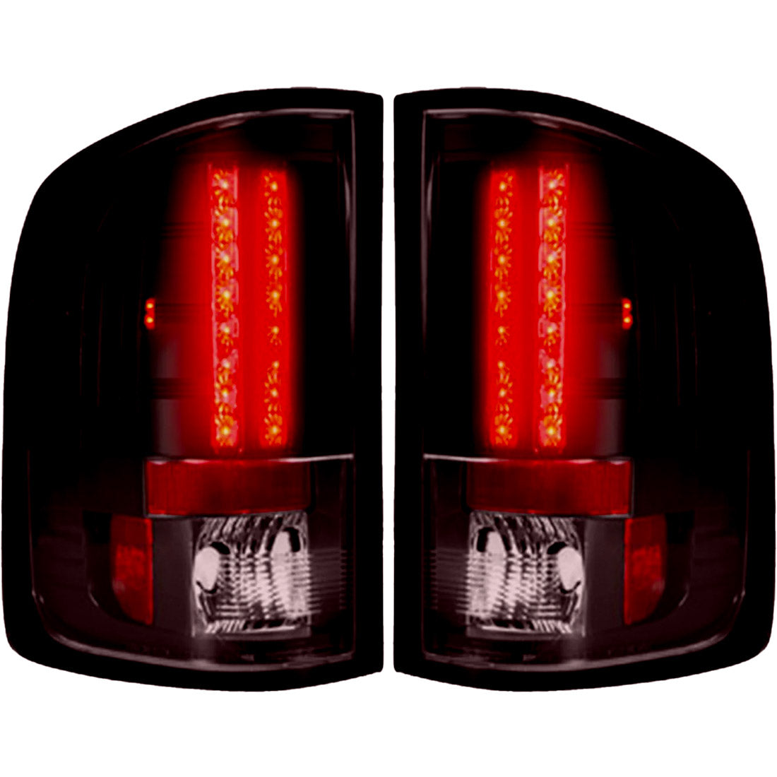 GMC Sierra (1500, 2500, 3500) Single-Wheel 07-13 Ultra Bright LED Tail Lights - Multiple Lens