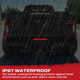 Ford 17-26 Super Duty Mini LED Tailgate Light Bar w/ Smooth OLED Red Running Lights & White LED Reverse Lights - Plug-N-Play for 17-24 Super Duty Dually - Smoked