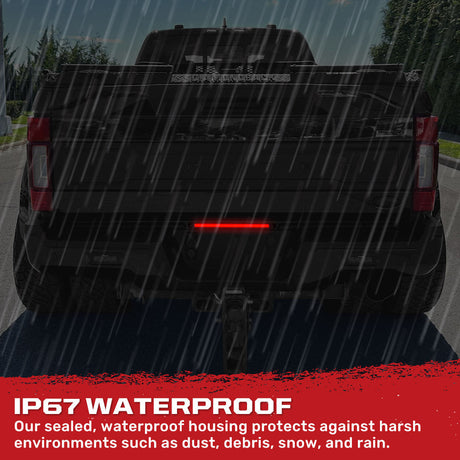 Ford Super Duty 17-26 Mini 15" LED Tailgate Light Bar OLED Red Running Lights - Multiple Options