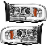Dodge 02-05 RAM 1500/2500/3500 Projector Headlights OLED Halos & DRL - Multiple Styles