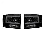 Ford Super Duty 99-04 Projector Headlights OLED Halos DRL - Multiple Styles