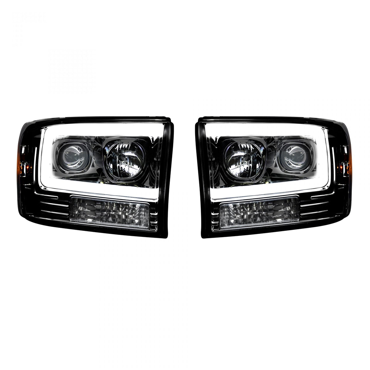 Ford Super Duty 99-04 Projector Headlights OLED Halos DRL - Multiple Styles