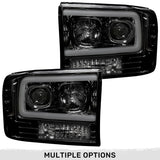 Ford Super Duty 99-04 Projector Headlights OLED Halos DRL - Multiple Styles