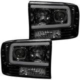 Ford Super Duty 99-04 Projector Headlights OLED Halos DRL - Multiple Styles
