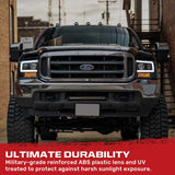 Ford Super Duty 99-04 Projector Headlights OLED Halos DRL - Multiple Styles