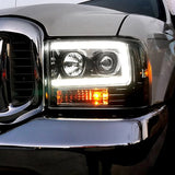 Ford Super Duty 99-04 Projector Headlights OLED Halos DRL - Multiple Styles