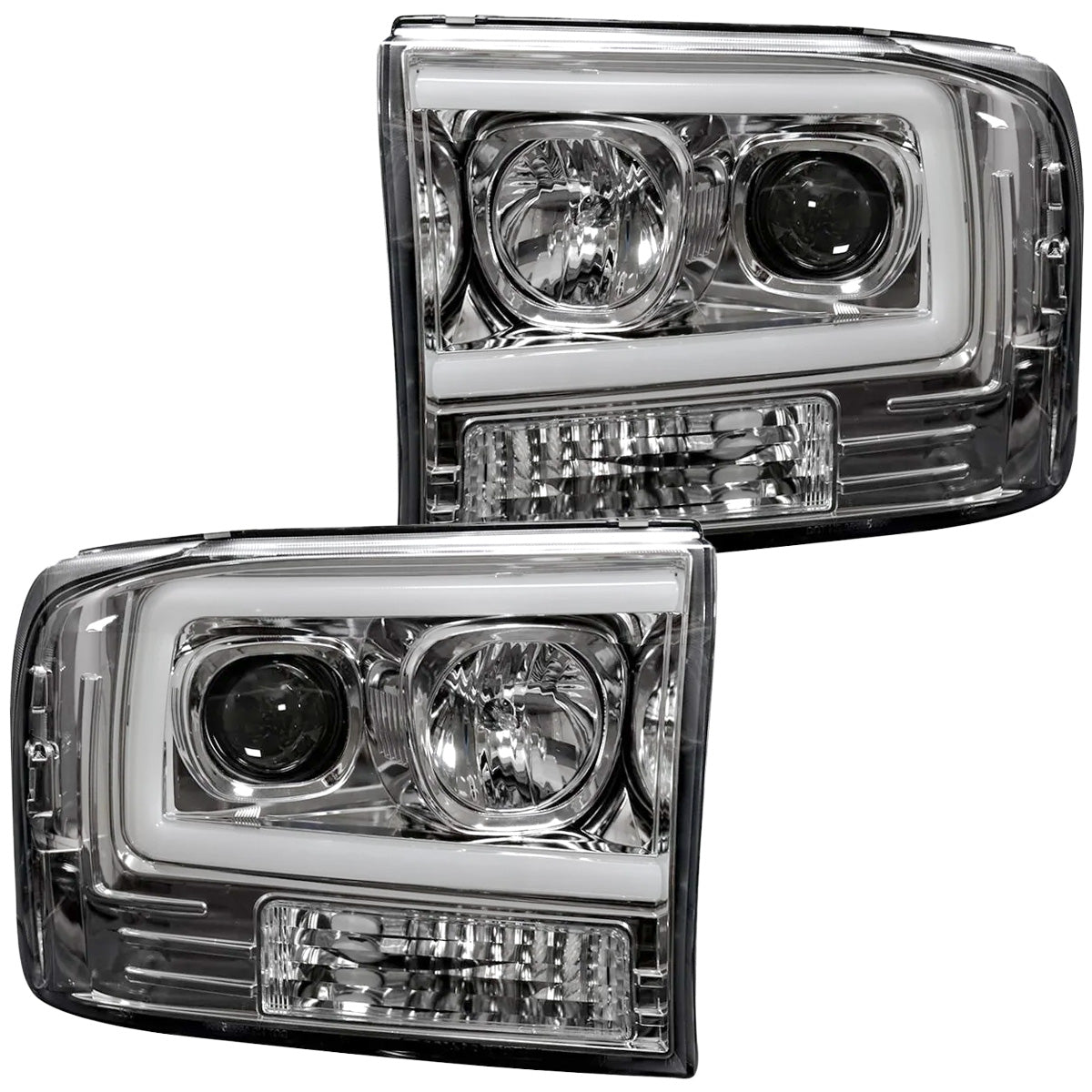 Ford Super Duty 99-04 Projector Headlights OLED Halos DRL - Multiple Styles