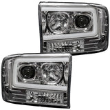 Ford Super Duty 99-04 Projector Headlights OLED Halos DRL - Multiple Styles