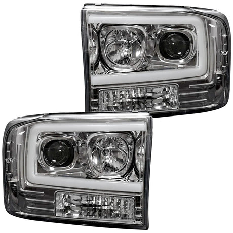 Ford Super Duty 99-04 Projector Headlights OLED Halos DRL - Multiple Styles
