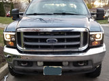 Ford Super Duty 99-04 Projector Headlights OLED Halos DRL - Multiple Styles