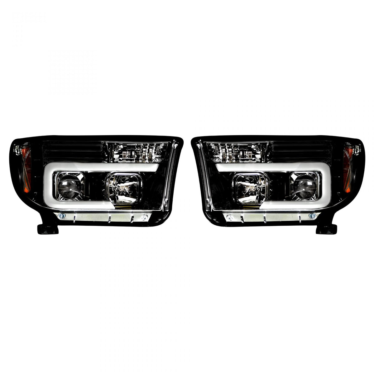 Toyota Tundra & Sequoia 07-13 Projector Headlights Ultra High Power Smooth OLED Halos DRL - Multiple Styles