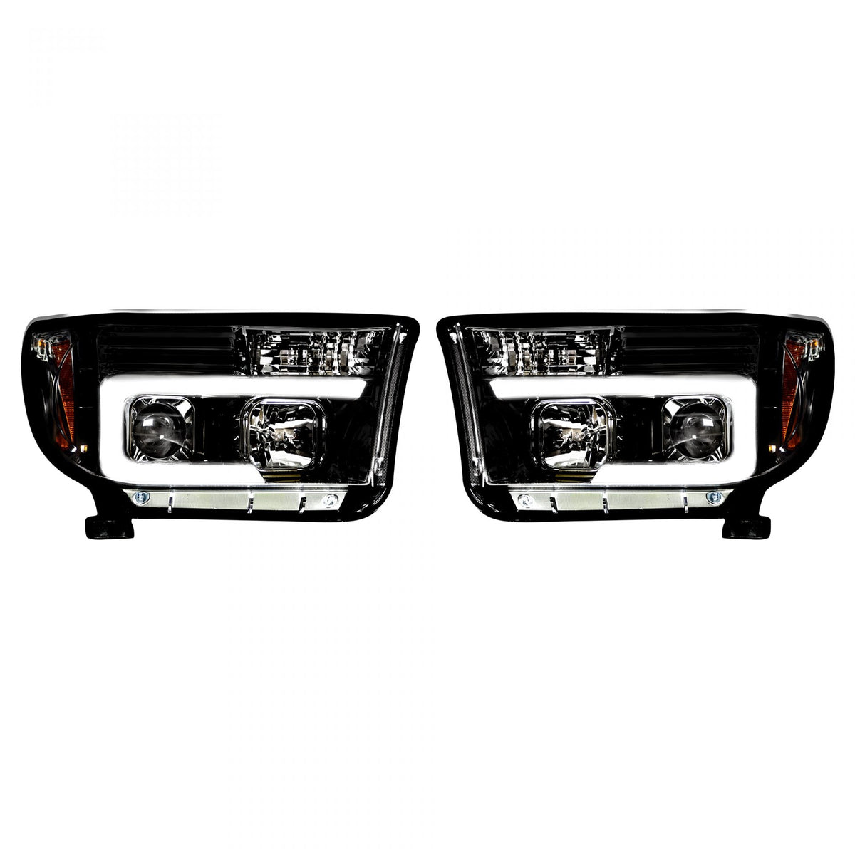 Toyota Tundra & Sequoia 07-13 Projector Headlights Ultra High Power Smooth OLED Halos DRL - Multiple Styles