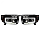 Toyota Tundra & Sequoia 07-13 Projector Headlights Ultra High Power Smooth OLED Halos DRL - Multiple Styles