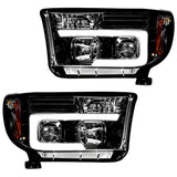Toyota Tundra & Sequoia 07-13 Projector Headlights Ultra High Power Smooth OLED Halos DRL - Multiple Styles