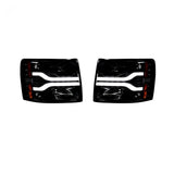 Chevrolet Silverado 07-13 (2nd Gen Single-Wheel 1500/2500/3500) Projector Headlights OLED Halos DRL - Multiple Styles