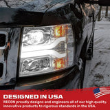 Chevrolet Silverado 07-14 (2nd Gen 3500 Dually) Projector Headlights OLED Halos DRL - Multiple Styles