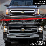 Chevrolet Silverado 07-13 (2nd Gen Single-Wheel 1500/2500/3500) Projector Headlights OLED Halos DRL - Multiple Styles
