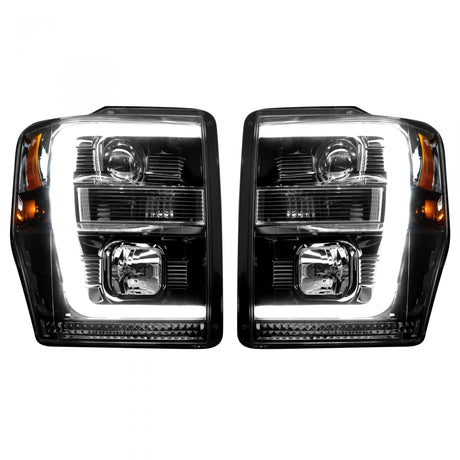 Ford Super Duty 08-10 Projector Headlights OLED Halos DRL - Multiple Styles