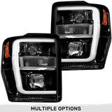 Ford Super Duty 08-10 Projector Headlights OLED Halos DRL - Multiple Styles