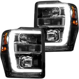 Ford Super Duty 08-10 Projector Headlights OLED Halos DRL - Multiple Styles
