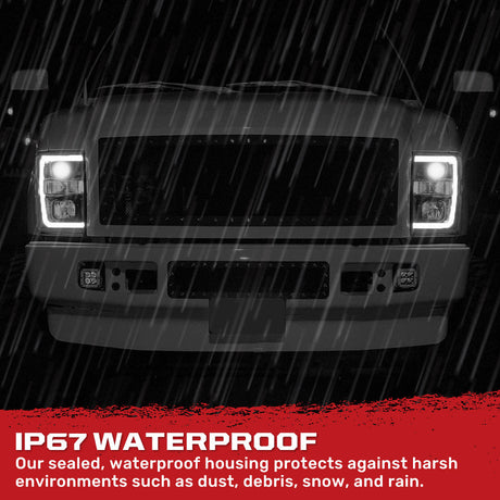 Ford Super Duty 08-10 Projector Headlights OLED Halos DRL - Multiple Styles