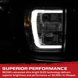 Ford Super Duty 08-10 Projector Headlights OLED Halos DRL - Multiple Styles