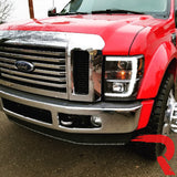 Ford Super Duty 08-10 Projector Headlights OLED Halos DRL - Multiple Styles