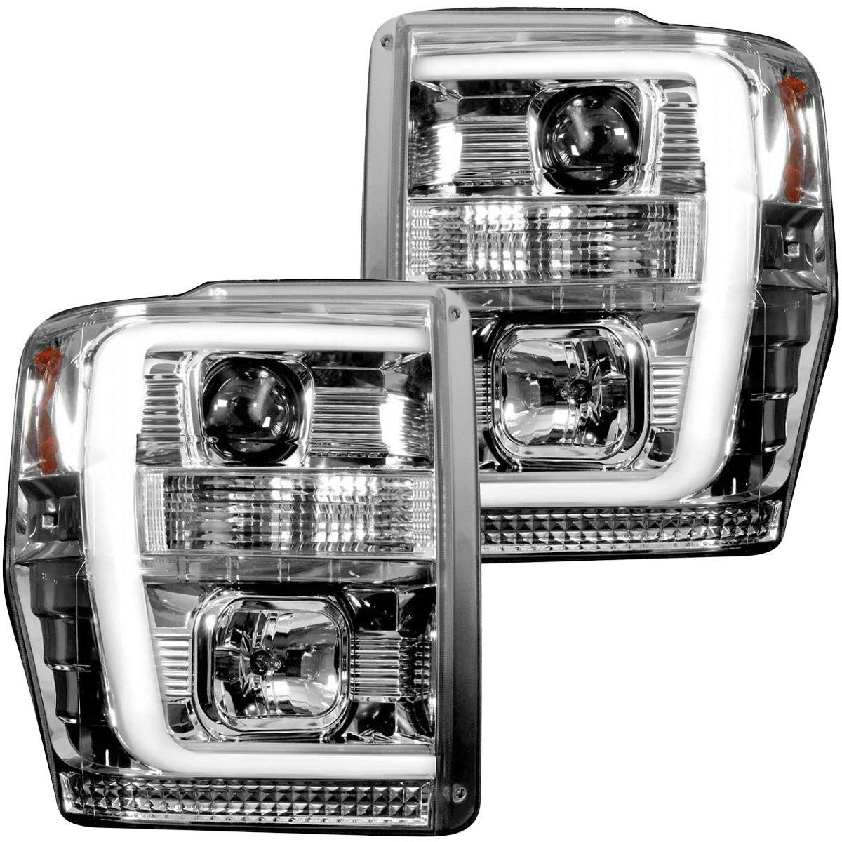 Ford Super Duty 08-10 Projector Headlights OLED Halos DRL - Multiple Styles