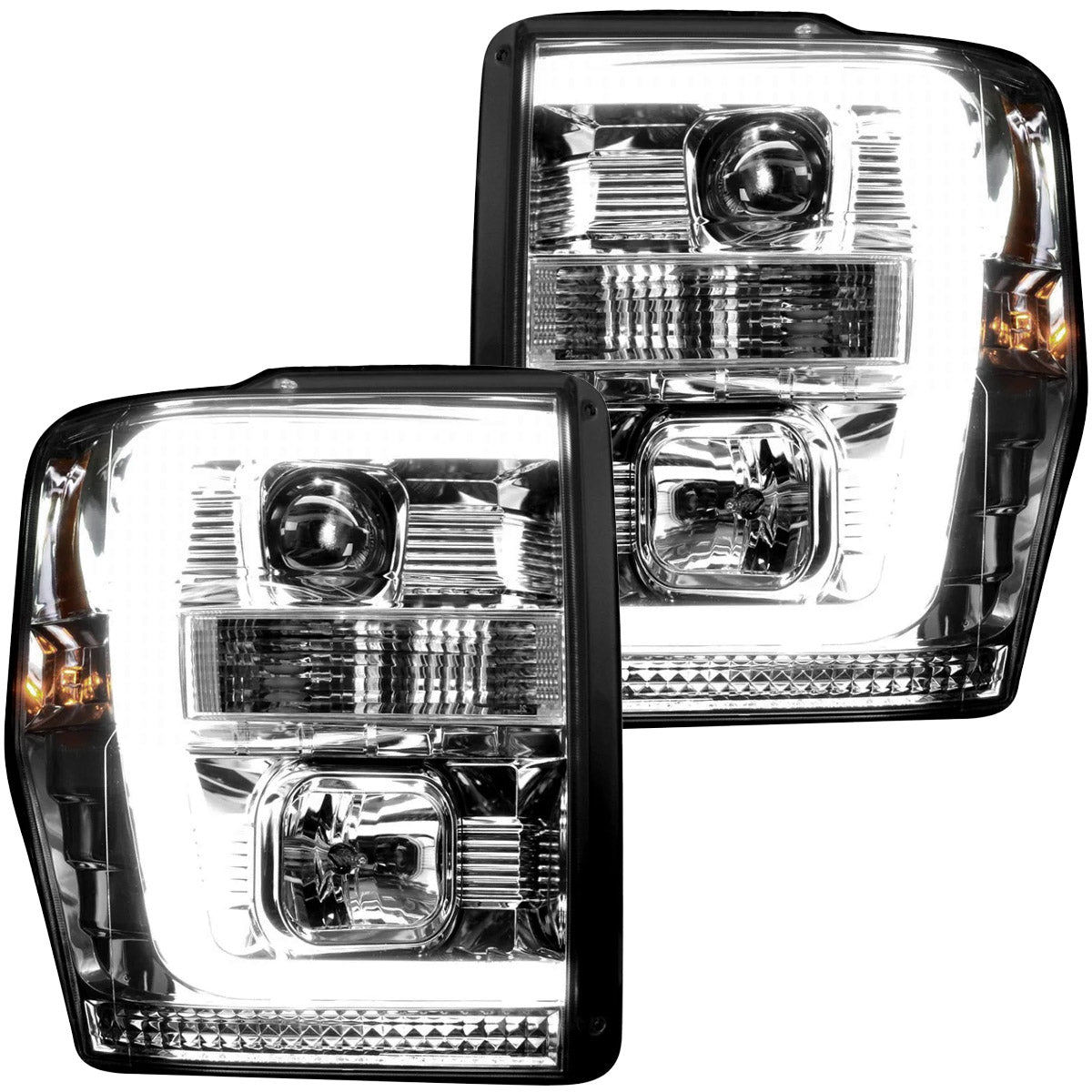 Ford Super Duty 08-10 Projector Headlights OLED Halos DRL - Multiple Styles