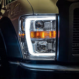 Ford Super Duty 08-10 Projector Headlights OLED Halos DRL - Multiple Styles